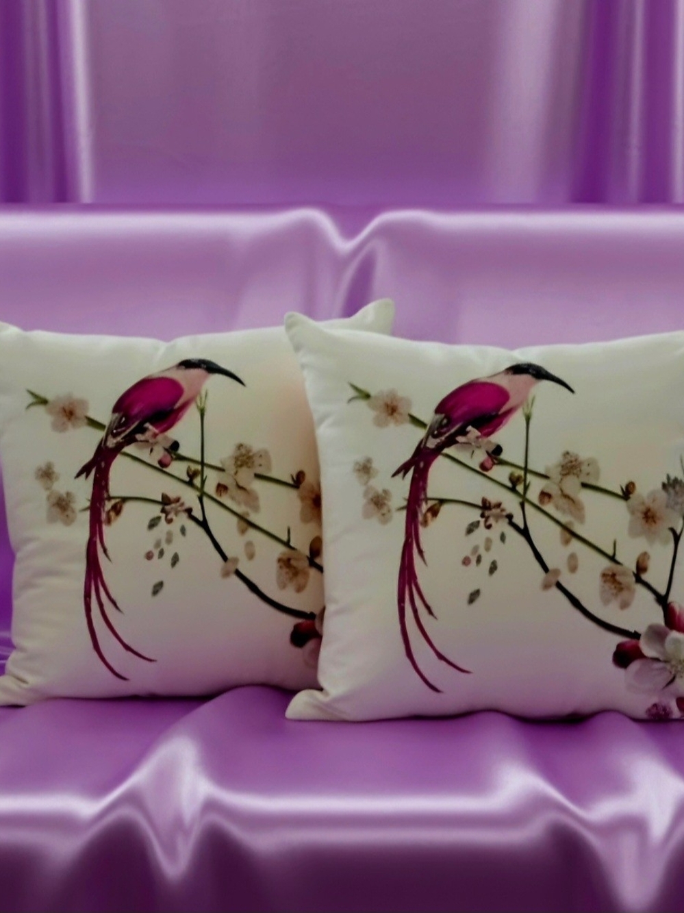 2 Iconic "Flight of the Orient" Pillow Case design from Ted Baker London.18"×18"